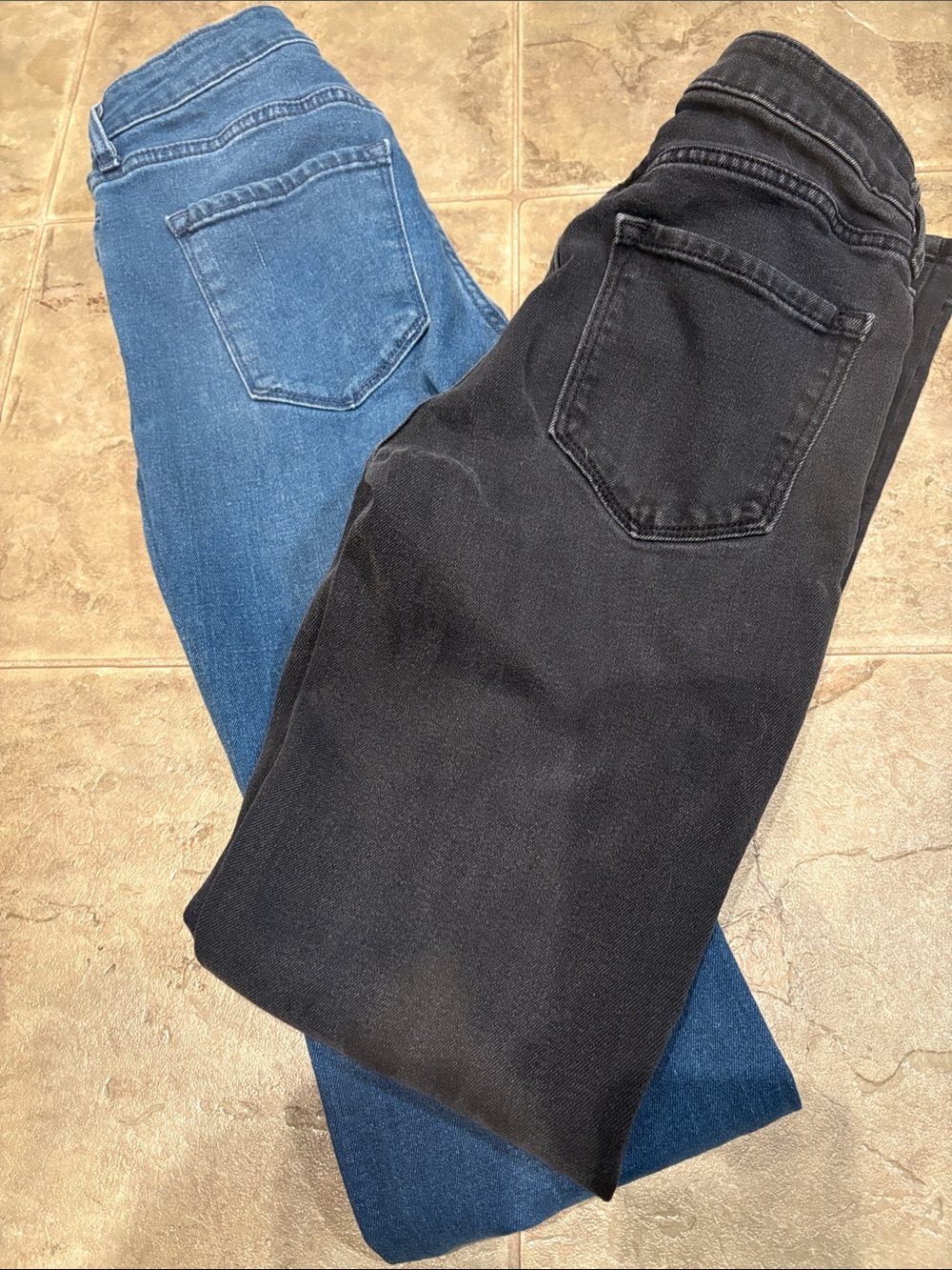 Old Navy Dark Blue and Black Boot-Cut Jeans Bundle